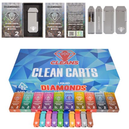 USA Stock Clean Carts 2g Liquid Diamonds Live Resin Disposable