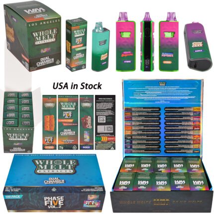 USA in Stock Whole Melt Phase Five VOL 2 Disposable 2g Dual Chamber